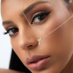 Load image into Gallery viewer, Minimalist Cross Pendant in Lab-Grown Diamonds – IGI Certified, 10K Gold
