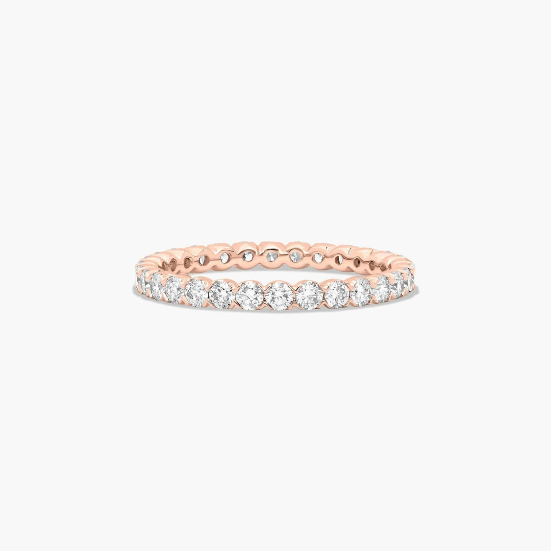 Lab Grown Diamond Eternity Band Ring | 0.50 to 2.00 CTW | Round Cut Full Eternity Style
