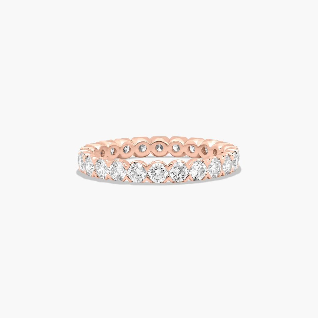 Lab Grown Diamond Eternity Band Ring | 0.50 to 2.00 CTW | Round Cut Full Eternity Style