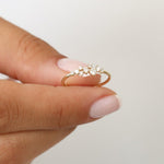 Load image into Gallery viewer, 0.23 CT Lab-Grown Cluster Diamond Ring | 9-Stone IGI Certified Design
