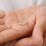 Load image into Gallery viewer, 0.23 CT Lab-Grown Cluster Diamond Ring | 9-Stone IGI Certified Design
