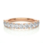 Load image into Gallery viewer, 0.60 CT Round Cut Lab Grown Diamond Channel Set Band  11 Stone IGI Certified
