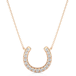 Load image into Gallery viewer, 0.26 CT Lab-Grown Diamond U &amp; C Pendant Necklace | Solid Gold | 17 Round Diamonds