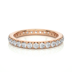 Load image into Gallery viewer, 1.04 CT Round Lab Grown Diamond Micro Pave Eternity Band | 30 Stone Gold Ring
