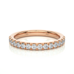 Load image into Gallery viewer, 0.25 CT Round Lab Grown Diamond Petite Micro Pave Ring  16 Stone IGI Certified
