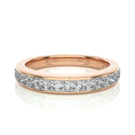 Load image into Gallery viewer, 0.98 CT Princess Cut Lab Grown Diamond Eternity Band  15 Stone IGI Certified
