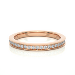 Load image into Gallery viewer, 0.19 CT Round Cut Lab Grown Diamond Prong Set Band  23 Stone IGI Certified
