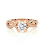 Load image into Gallery viewer, 0.47 CT Lab Grown Diamond Infinity Engagement Ring | Gold Band

