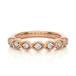 Load image into Gallery viewer, 0.21 CT Round Cut Lab Grown Diamond Marquise-Style 7 Stone Ring  IGI Certified
