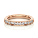 Load image into Gallery viewer, 0.41 CT Round Cut Lab Grown Diamond Prong Set Wide Band  16 Stone IGI Certified
