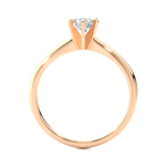 Load image into Gallery viewer, 0.41 CT Round Lab Grown Diamond Solitaire Engagement Ring | Four Prong Gold Band
