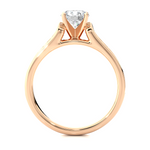 Load image into Gallery viewer, 1.29 CTW Round Lab-Grown Diamond Engagement Ring with Two-Row Pave Set E-F / VVS-VS
