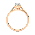 Load image into Gallery viewer, 0.73 CT Round Lab Grown Diamond Solitaire Engagement Ring | Four Prong Gold Band
