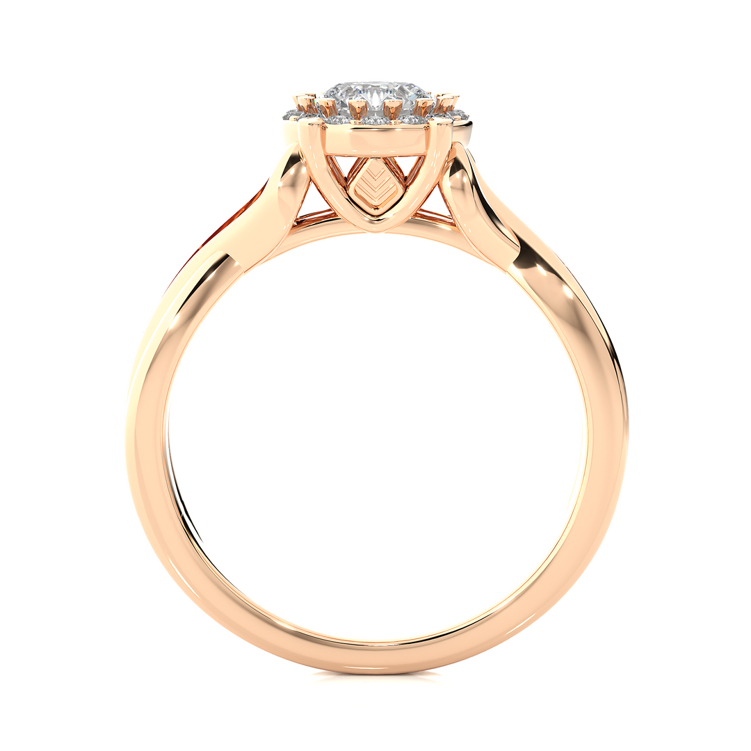 0.83 Carat Vintage Style Lab-Grown Round Diamond Ring | Timeless Elegance