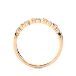 Load image into Gallery viewer, 0.26 CT Round Cut Lab Grown Diamond Marquise-Style 5 Stone Ring  IGI Certified
