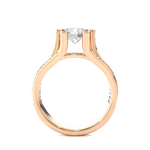 Load image into Gallery viewer, 1.48 CTW Round Lab-Grown Diamond Engagement Ring with Three-Row Pave Set E-F / VVS-VS
