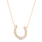 Load image into Gallery viewer, 0.26 CT Lab-Grown Diamond U &amp; C Pendant Necklace | Solid Gold | 17 Round Diamonds