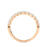 Load image into Gallery viewer, 0.57 CT Round Cut Lab Grown Diamond Prong Set Band  11 Stone IGI Certified
