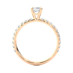Load image into Gallery viewer, 1.01 CTW Princess Cut Solitaire Lab-Grown Diamond Engagement Ring
