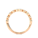 Load image into Gallery viewer, 0.69 CT Round Cut Lab Grown Diamond Bezel &amp; Prong Set Band  10 Stone IGI Certified
