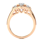 Load image into Gallery viewer, 1.14 Carat Lab-Grown Diamond Engagement Ring | Three Stone Round with Hidden Princess
