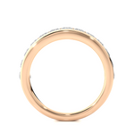 Load image into Gallery viewer, 0.96 CT Round Cut Lab Grown Diamond Channel Set Band  13 Stone IGI Certified
