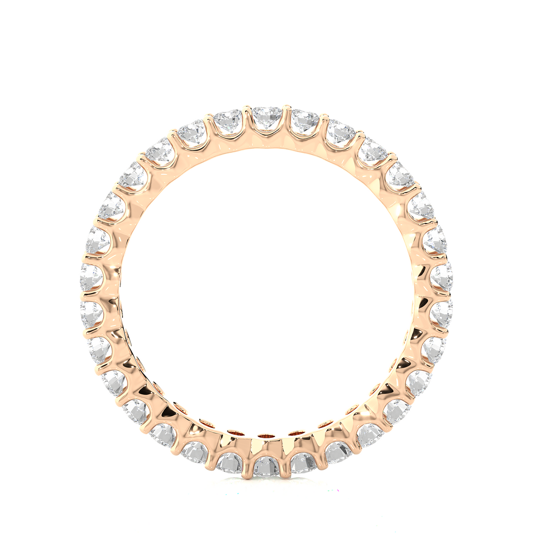 1.02 CT Round Lab Grown Diamond Eternity Band | 30 Stones | 10K, 14K & 18K Gold