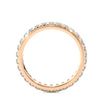 Load image into Gallery viewer, 1.04 CT Round Lab Grown Diamond Micro Pave Eternity Band | 30 Stone Gold Ring
