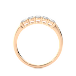 Load image into Gallery viewer, 0.51 CT Round Cut Lab Grown Diamond Five Stone Prong Set Ring  IGI Certified
