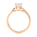 Load image into Gallery viewer, 0.57 CT Princess Cut Lab Grown Diamond Solitaire Engagement Ring | Gold Band
