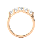 Load image into Gallery viewer, 1.03 CT Round Cut Lab Grown Diamond Prong Set Band  5 Stone IGI Certified

