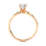 Load image into Gallery viewer, 1.02 CTW Round Lab-Grown Diamond Engagement Ring with Pave Set E-F / VVS-VS
