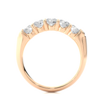 Load image into Gallery viewer, 1.11 CT Round Cut Lab Grown Diamond Band  5 Stone IGI Certified
