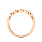 Load image into Gallery viewer, 0.21 CT Round Cut Lab Grown Diamond Marquise-Style 7 Stone Ring  IGI Certified
