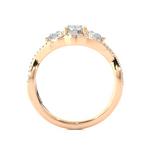 Load image into Gallery viewer, 1.07 Carat Three Stone Lab-Grown Diamond Ring | Round Cut Engagement Ring
