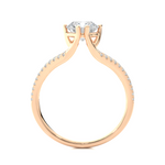 Load image into Gallery viewer, 1.34 CTW Round Lab-Grown Diamond Engagement Ring with Split Shank E-F / VVS-VS
