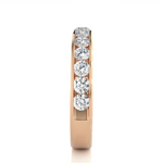 Load image into Gallery viewer, 0.96 CT Round Cut Lab Grown Diamond Channel Set Band  13 Stone IGI Certified
