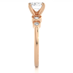 Load image into Gallery viewer, 1.21 CTW Round Lab-Grown Diamond Engagement Ring with Prong &amp; Claw Set E-F / VVS-VS
