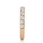Load image into Gallery viewer, 0.96 CT Round Cut Lab Grown Diamond Micro Pave Band  13 Stone IGI Certified
