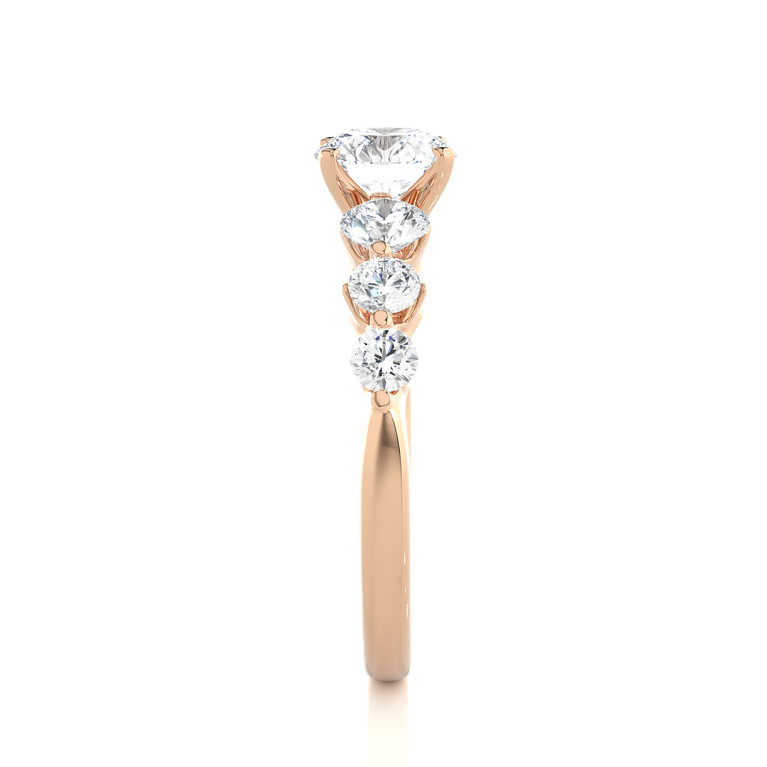 1.47 CTW Round Lab-Grown Diamond Claw Set Engagement Ring E-F / VVS-VS