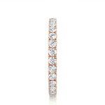 Load image into Gallery viewer, 1.04 CT Round Lab Grown Diamond Micro Pave Eternity Ring | 30 Stone Gold Band
