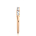 Load image into Gallery viewer, 0.47 CT Round Cut Lab Grown Diamond Micro Pave Band  9 Stone IGI Certified
