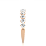 Load image into Gallery viewer, 0.57 CT Round Cut Lab Grown Diamond Prong Set Band  11 Stone IGI Certified
