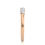 Load image into Gallery viewer, 0.51 CT Round Cut Lab Grown Diamond Five Stone Prong Set Ring  IGI Certified
