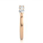 Load image into Gallery viewer, 1.03 CT Round Cut Lab Grown Diamond Prong Set Band  5 Stone IGI Certified
