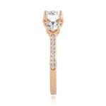 Load image into Gallery viewer, 1.91 CT All Round Lab Grown Diamond Three Stone Ring | 55 Stone Gold Band
