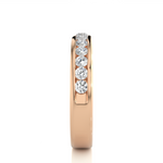 Load image into Gallery viewer, 0.52 CT Round Cut Lab Grown Diamond Channel Set Band  13 Stone IGI Certified
