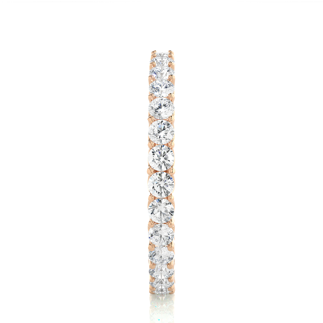 1.02 CT Round Lab Grown Diamond Eternity Band | 30 Stones | 10K, 14K & 18K Gold