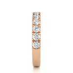 Load image into Gallery viewer, 0.99 CT Round Cut Lab Grown Diamond Micro Pave Band  12 Stone IGI Certified
