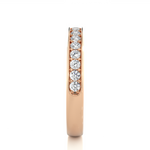 Load image into Gallery viewer, 0.41 CT Round Cut Lab Grown Diamond Prong Set Wide Band  16 Stone IGI Certified
